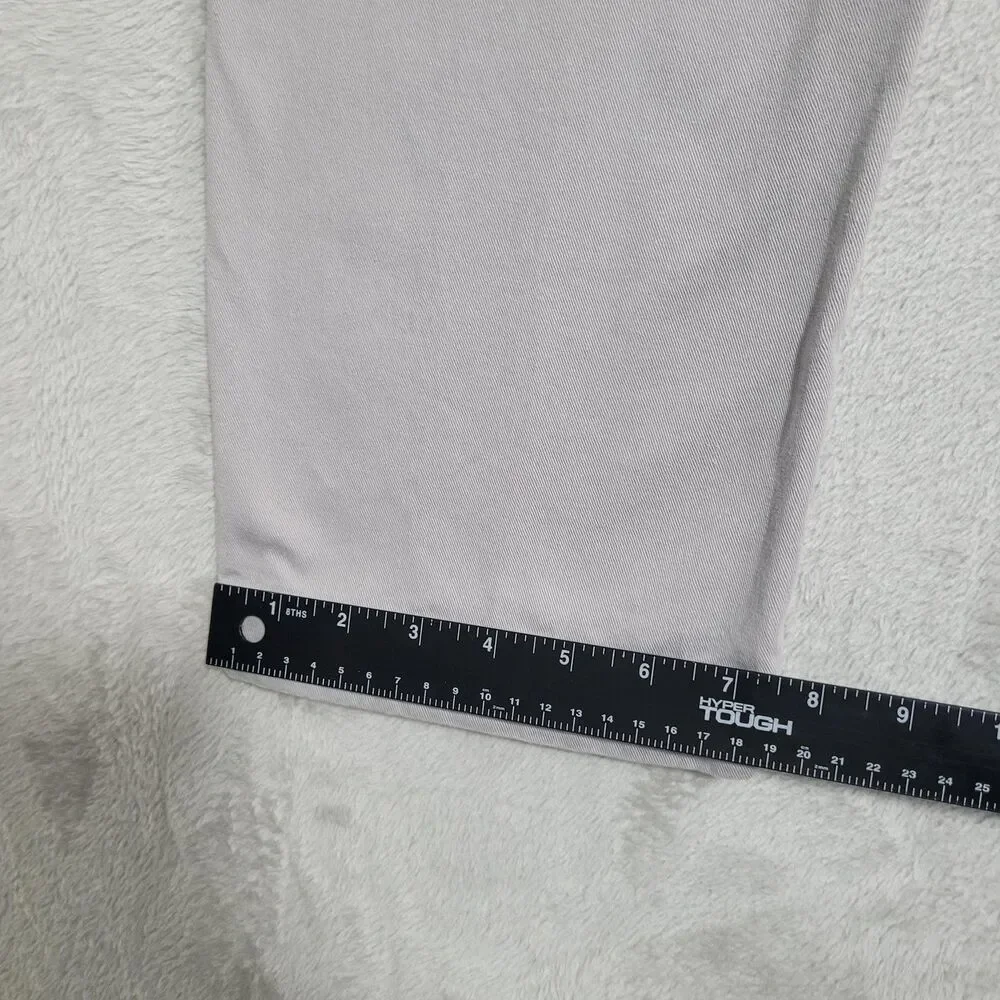 J.Crew Sutton Chino Pants Mens 33x30 Gray Slim Straight Flat Front Cotton Canvas